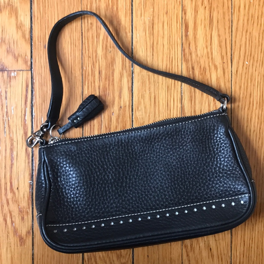 Coach Black Leather Mini Purse